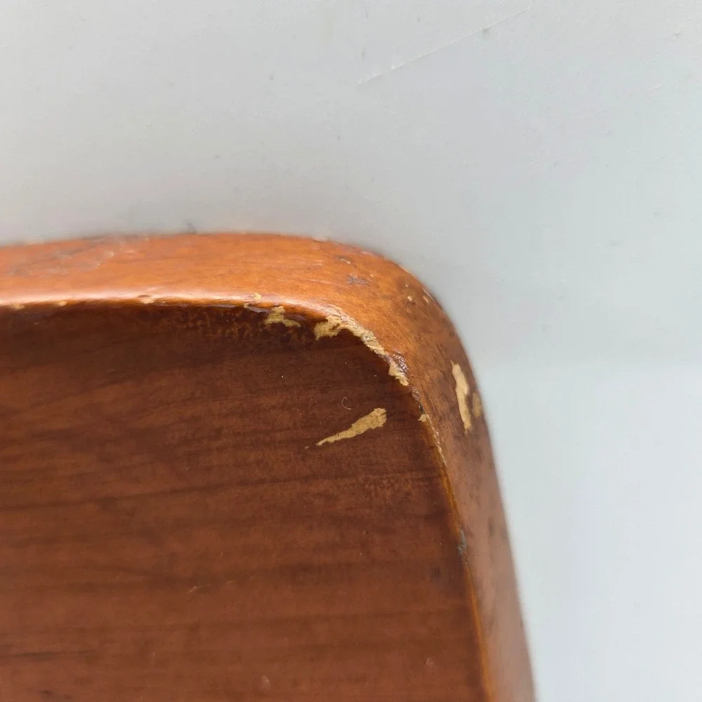 Vintage Wood Charcuterie Board, Large Curved‎ Cheese Platter Serving Paddle